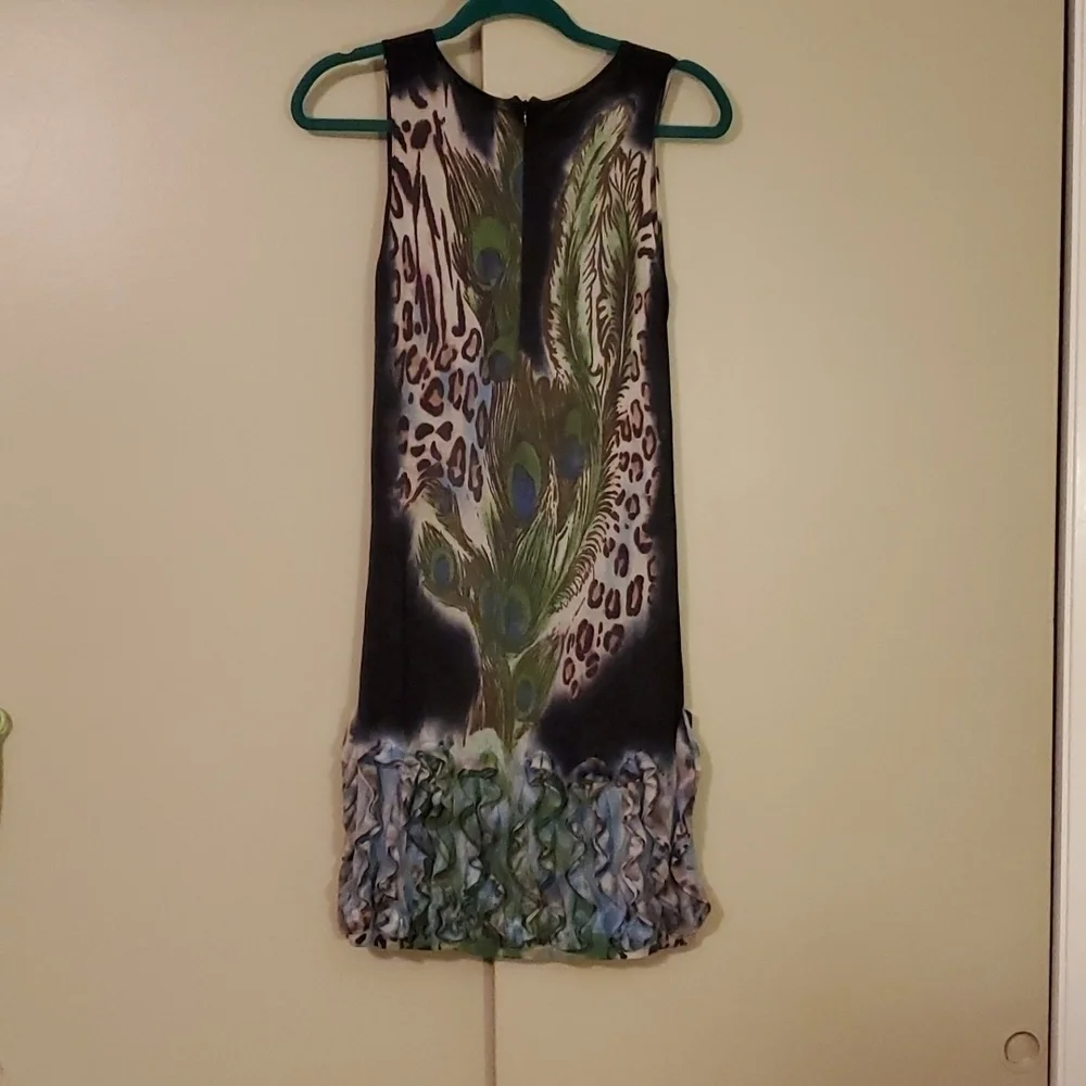 adore Peacock Dress Size Small - Picture 5 of 7